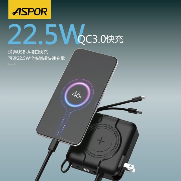 A338 五合一超級萬能充行動電源