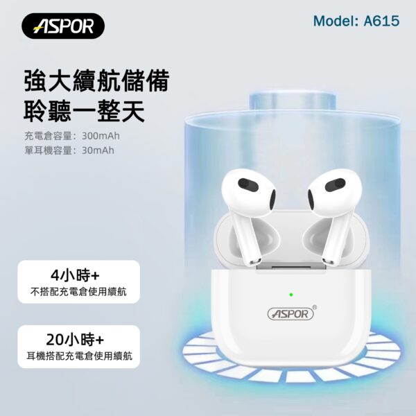 A615 V5.1智能指紋觸控無線藍牙耳機