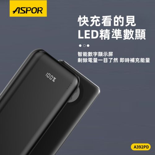 A392PD 大容量PD數顯快充
