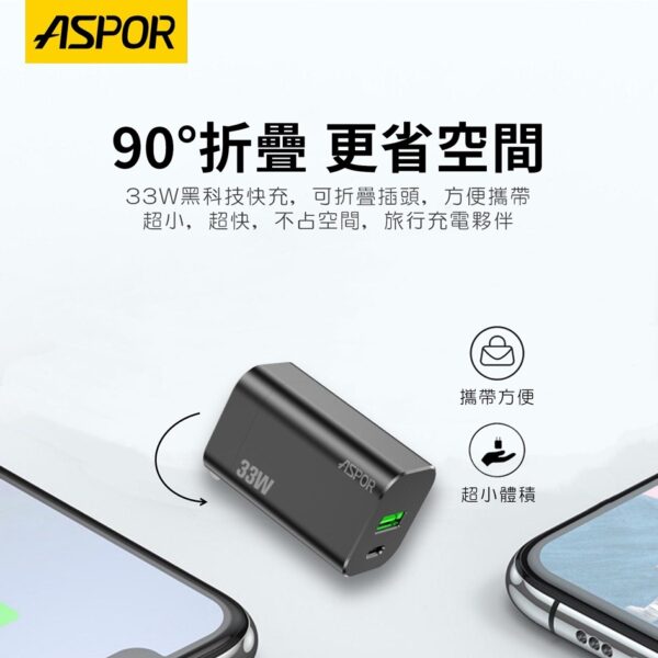 DS-332 GaN PD+QC 33W快充頭