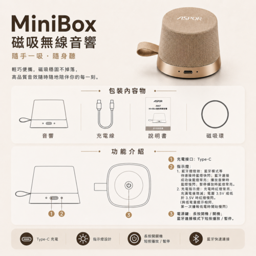 A667 MiniBox 磁吸無線音響