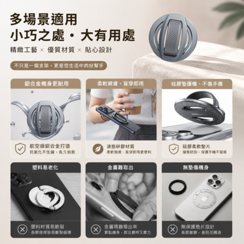 X96 磁吸手機支架環